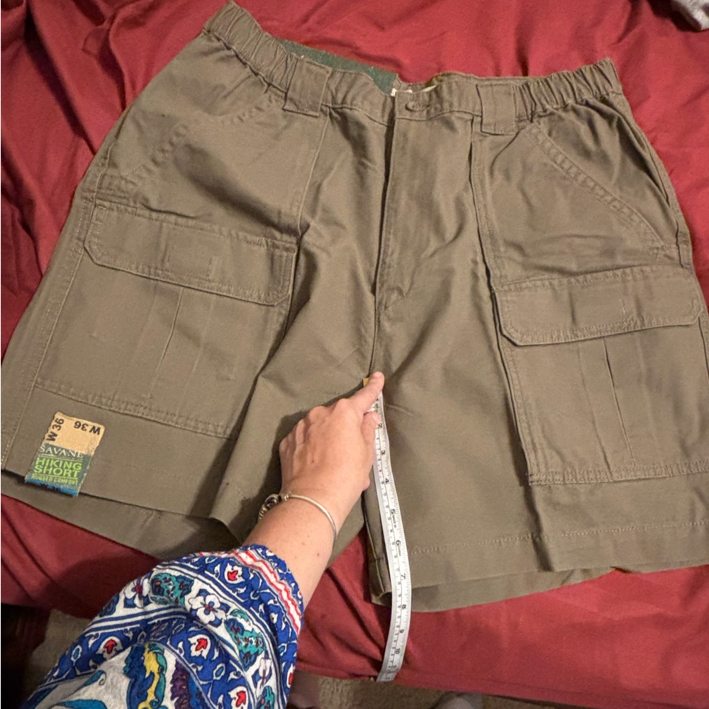 Savane Men's Cargo Shorts - Olive/Tan